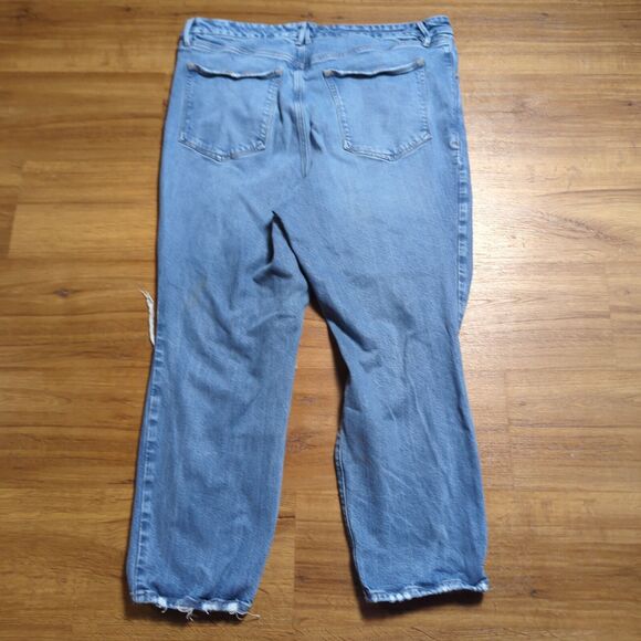 Good American Good Classic Jeans Women's Size 20 Distressed Boot Cut Denim - Picture 13 of 14